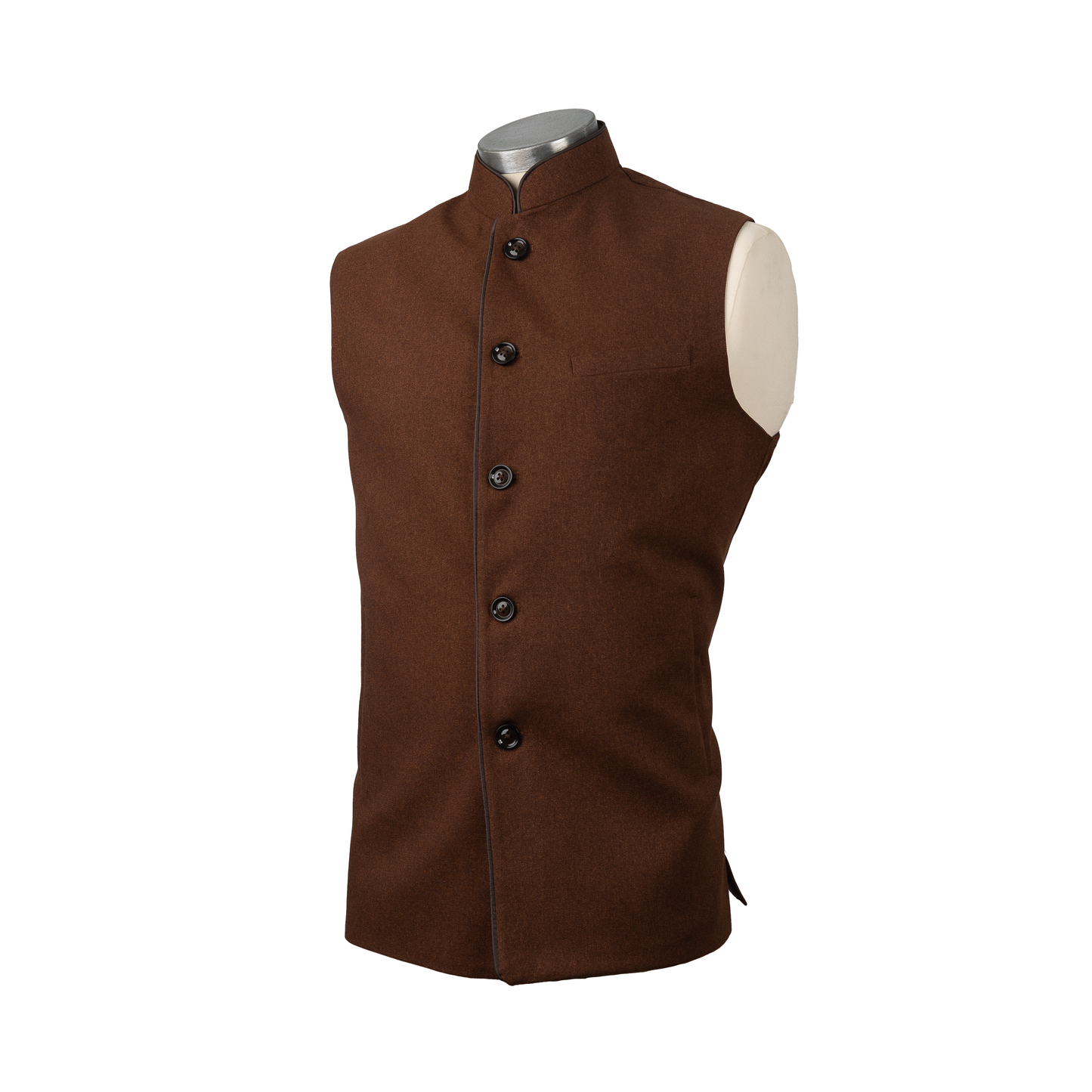 HERITAGE TAILORED WAISTCOAT – CHESTNUT BROWN