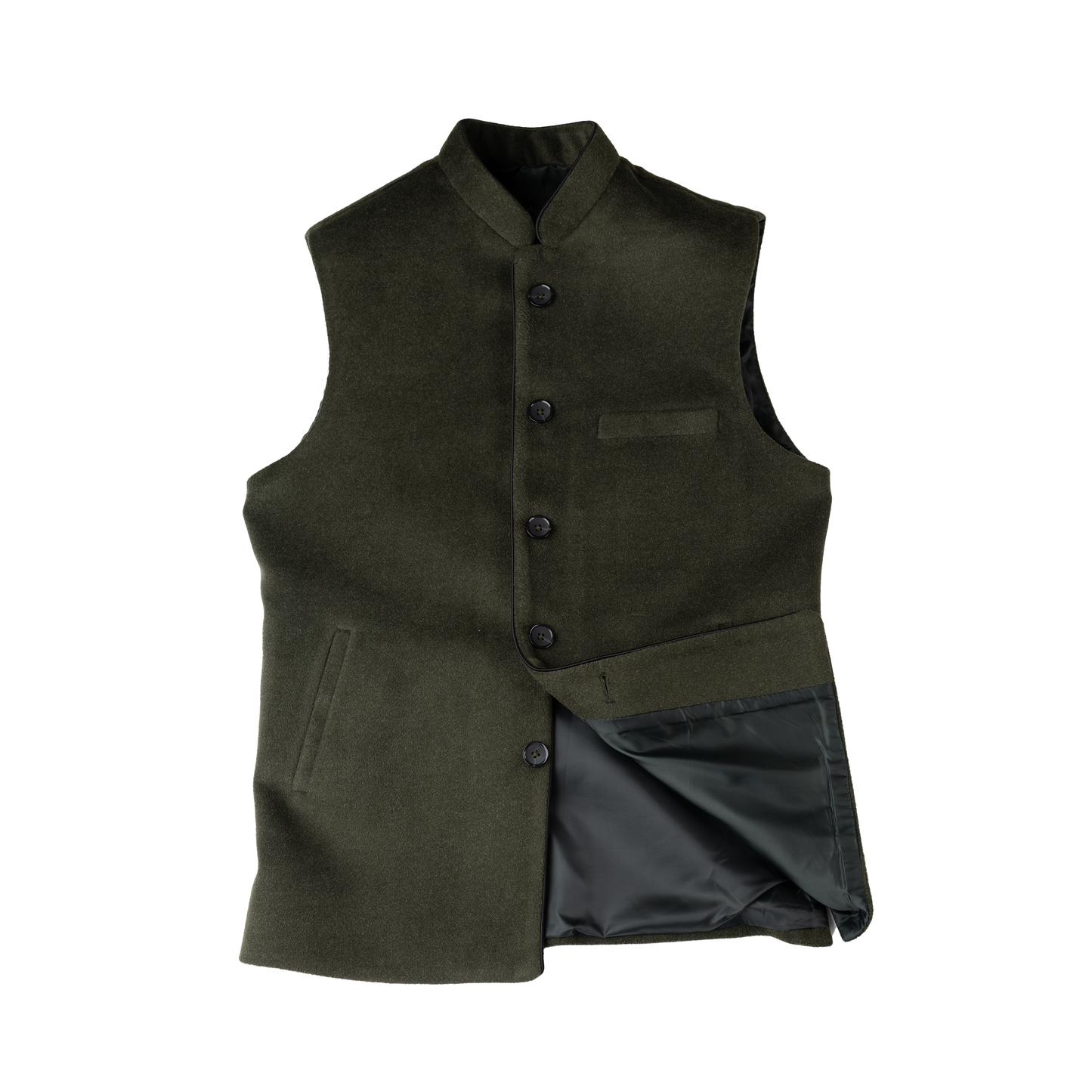 HERITAGE TAILORED WAISTCOAT – OLIVE GREEN