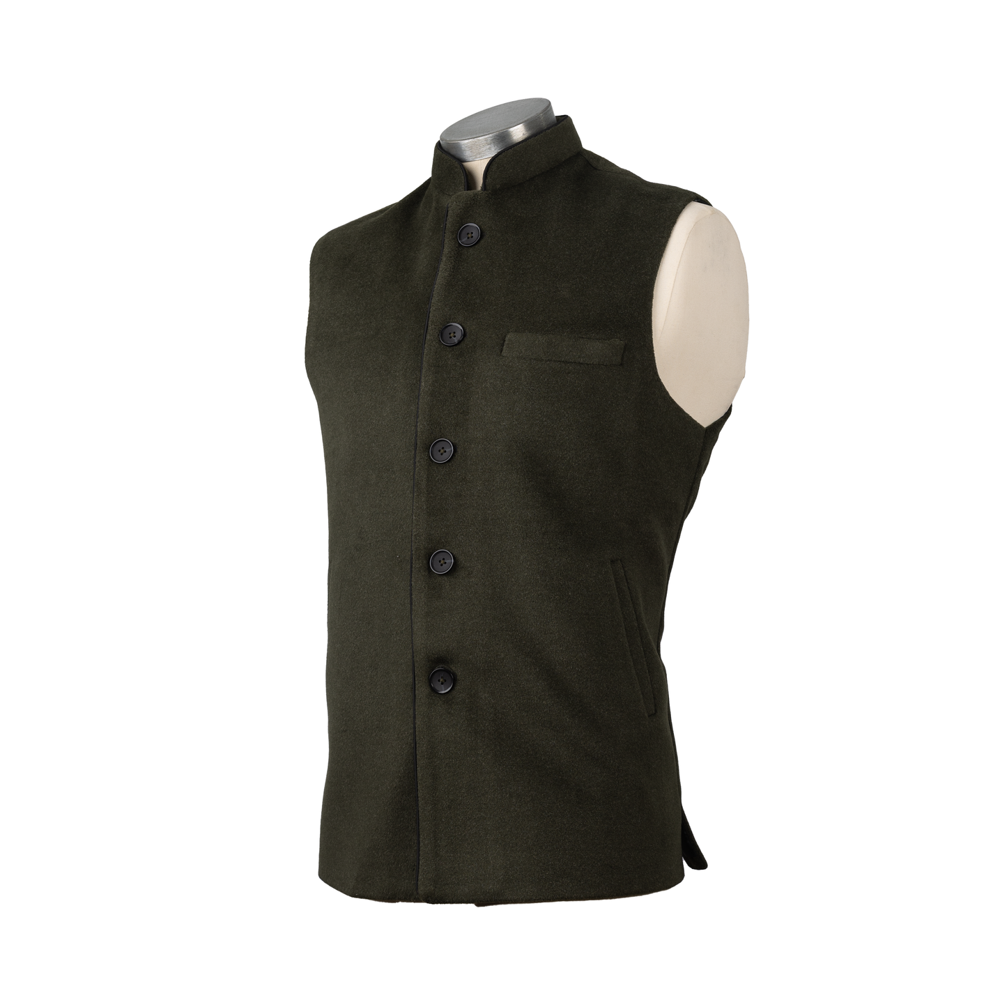 HERITAGE TAILORED WAISTCOAT – OLIVE GREEN