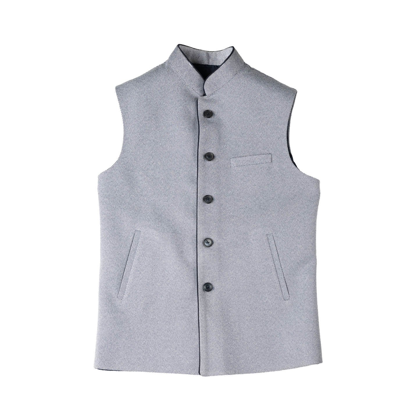 HERITAGE TAILORED WAISTCOAT – STEEL BLUE