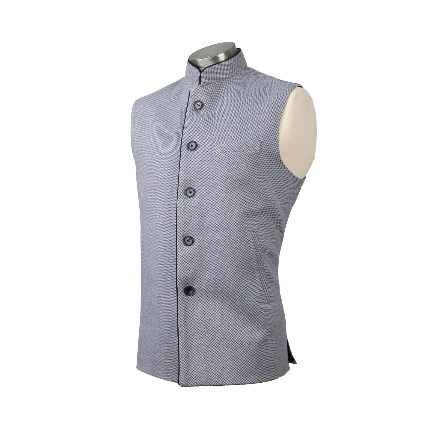 HERITAGE TAILORED WAISTCOAT – STEEL BLUE
