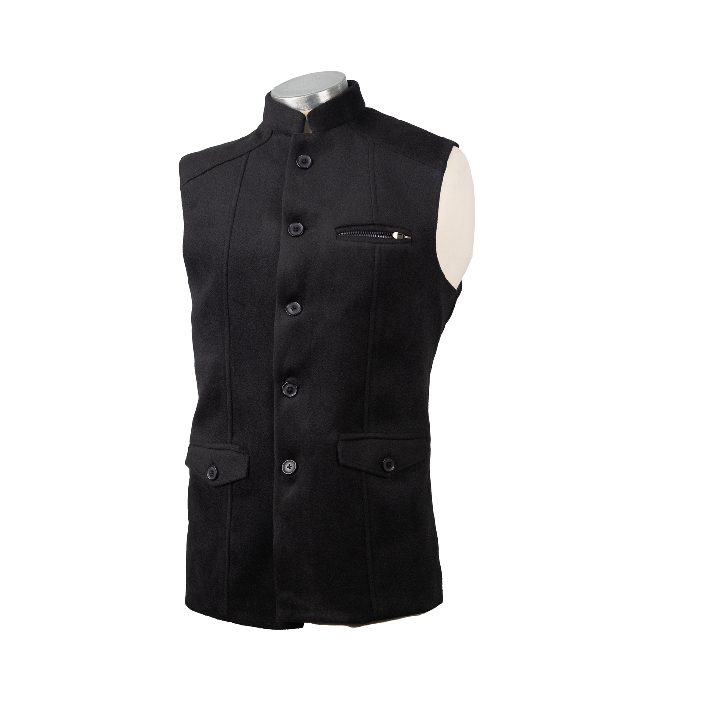 STRUCTURED TAILOR WAISTCOAT – CLASSIC BLACK
