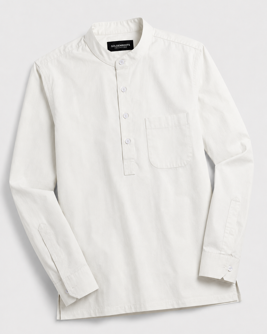 THE COTTON POPOVER SHIRT - CLASSIC WHITE