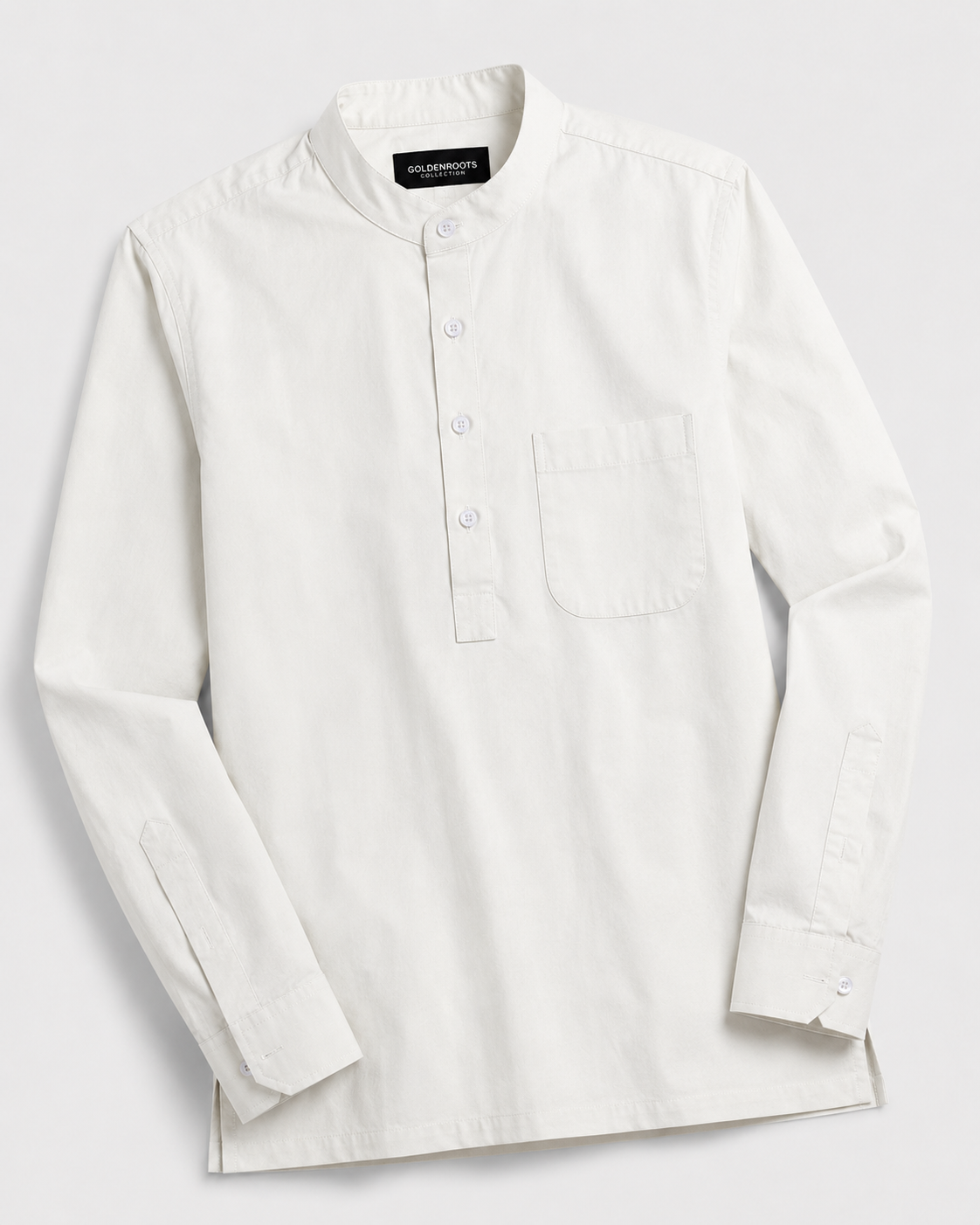 THE COTTON POPOVER SHIRT - CLASSIC WHITE