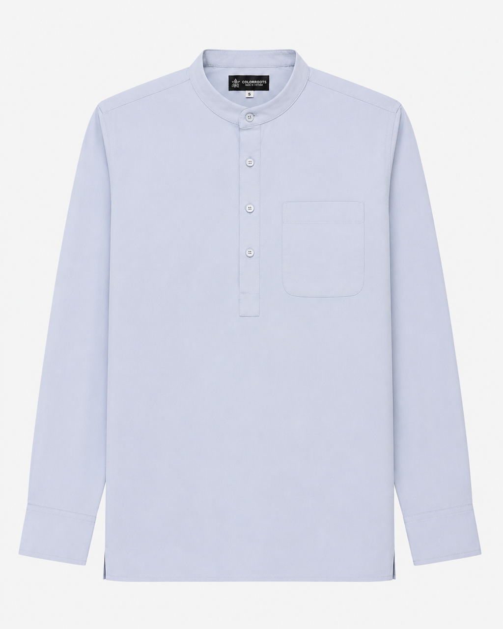 THE COTTON POPOVER SHIRT - SKY BLUE