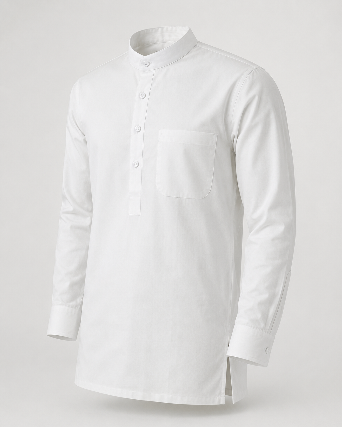 THE COTTON POPOVER SHIRT - CLASSIC WHITE
