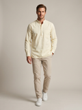 THE COTTON POPOVER SHIRT - IVORY CREAM