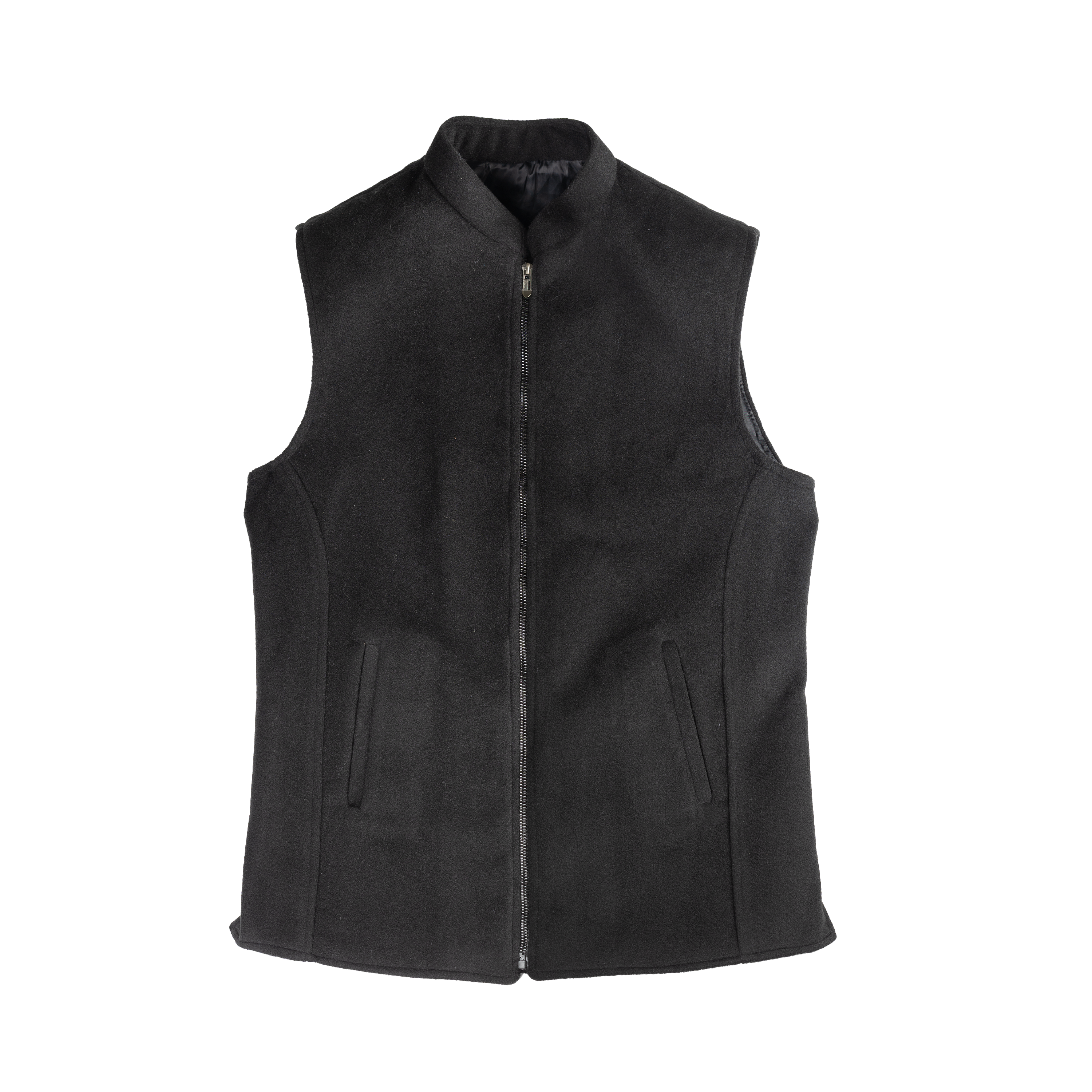 ARC PANEL ZIP WAISTCOAT – CLASSIC BLACK