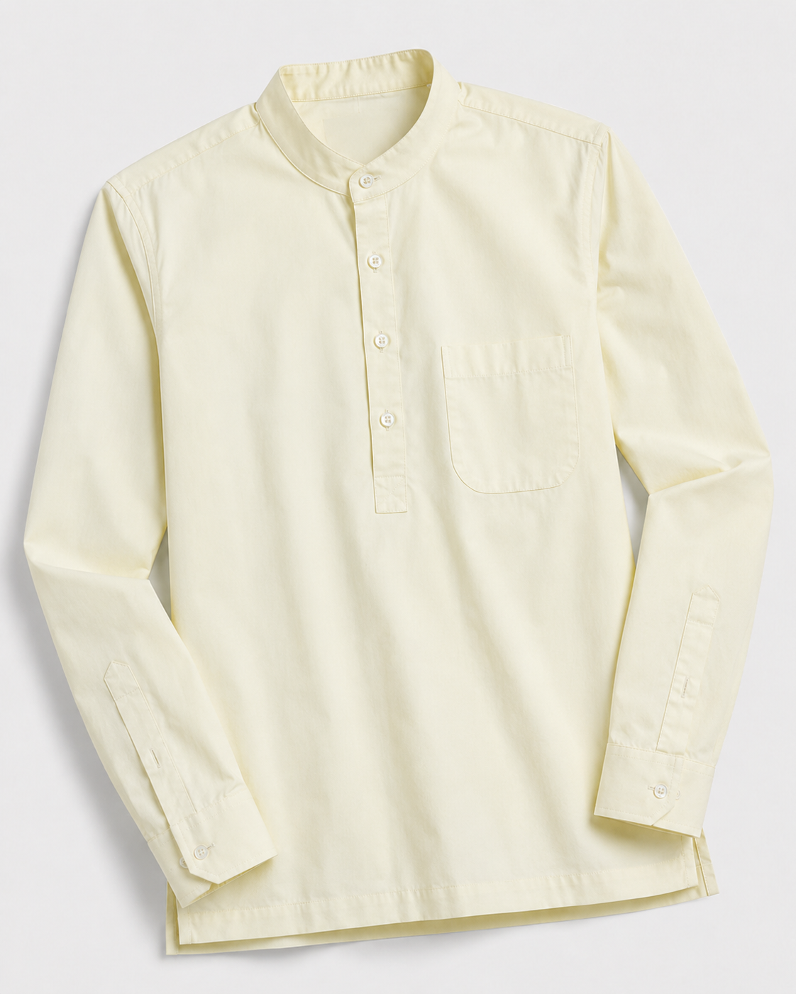 THE COTTON POPOVER SHIRT - IVORY CREAM