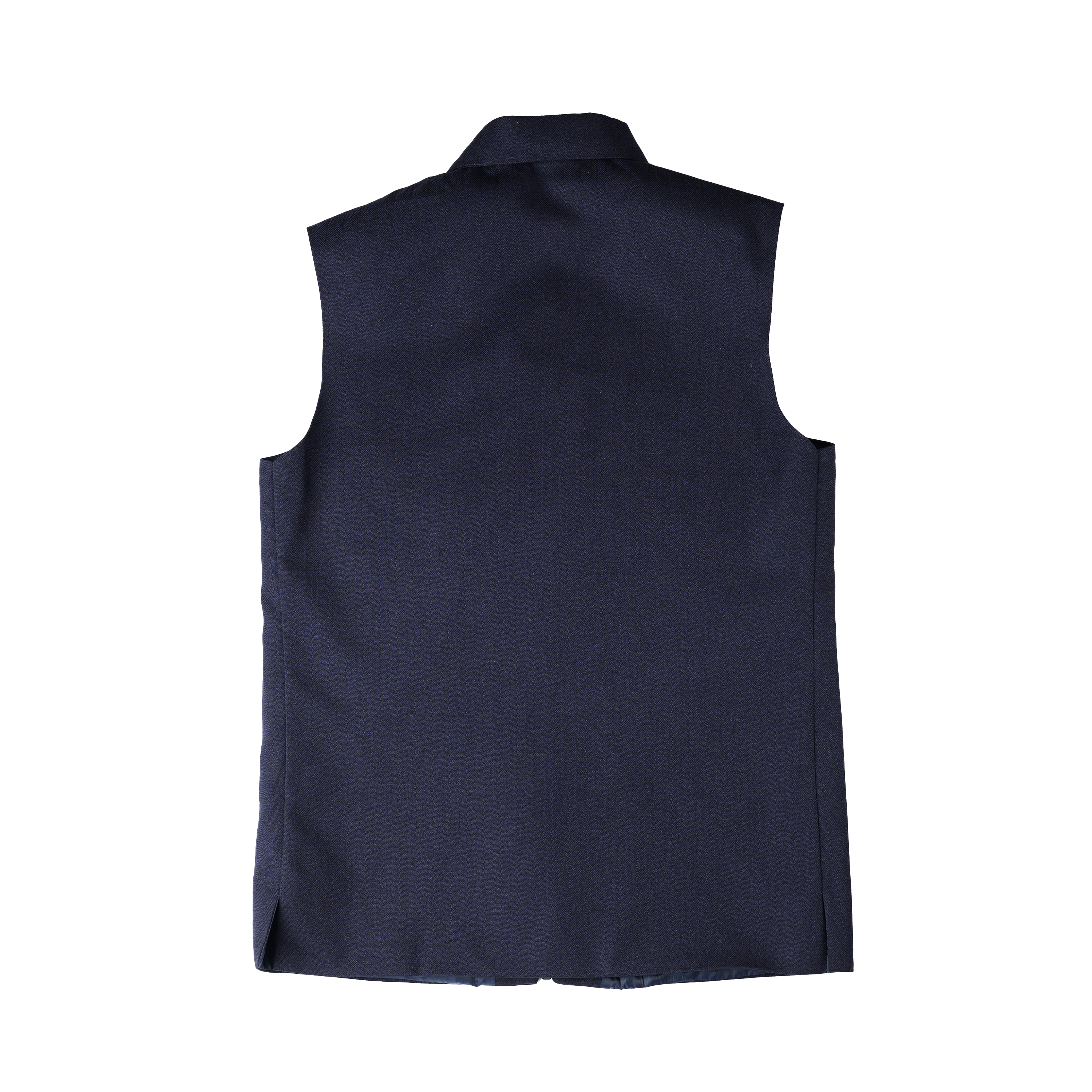 COLLARED LAYERING ZIP WAISTCOAT – MIDNIGHT NAVY