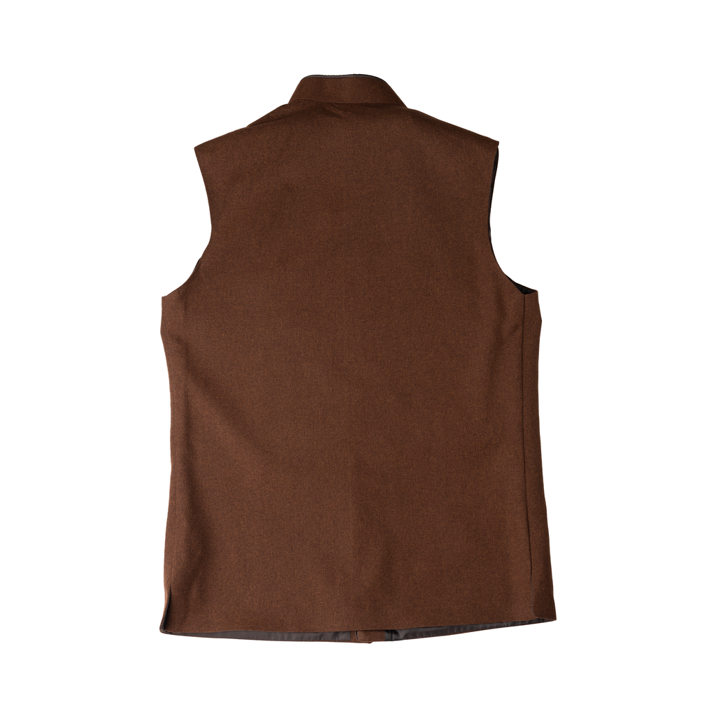 HERITAGE TAILORED WAISTCOAT – CHESTNUT BROWN