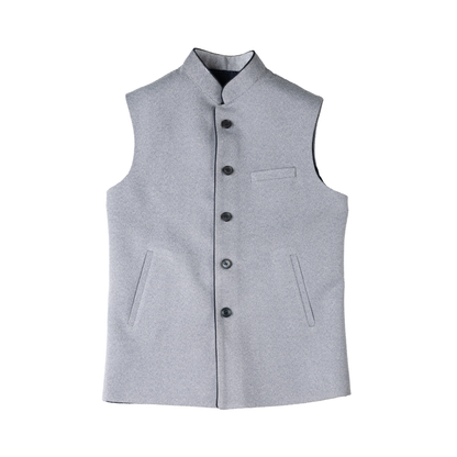 HERITAGE TAILORED WAISTCOAT – STEEL BLUE