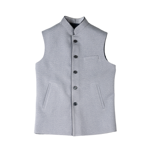 HERITAGE TAILORED WAISTCOAT – STEEL BLUE