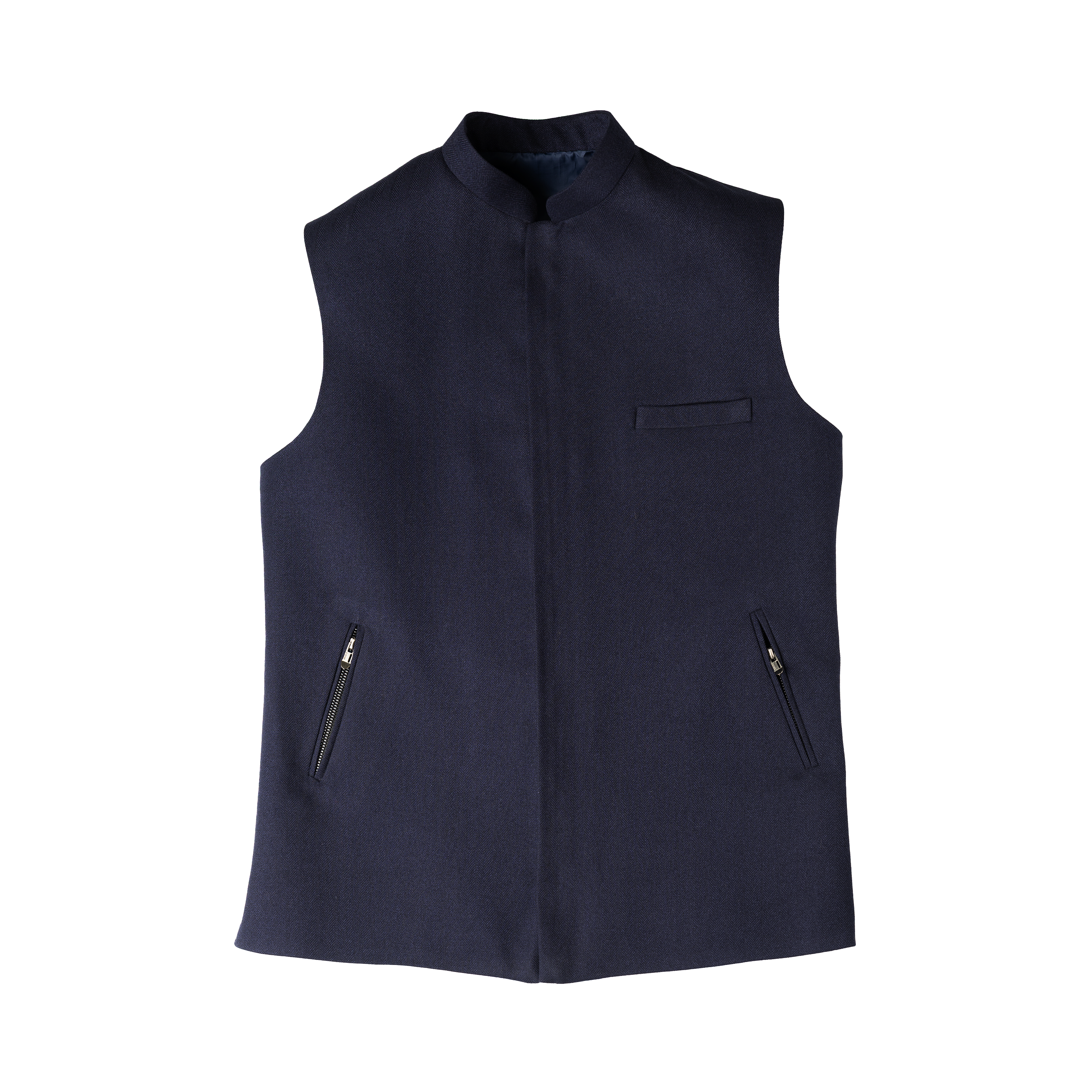 MODERN ZIP WAISTCOAT – MIDNIGHT NAVY