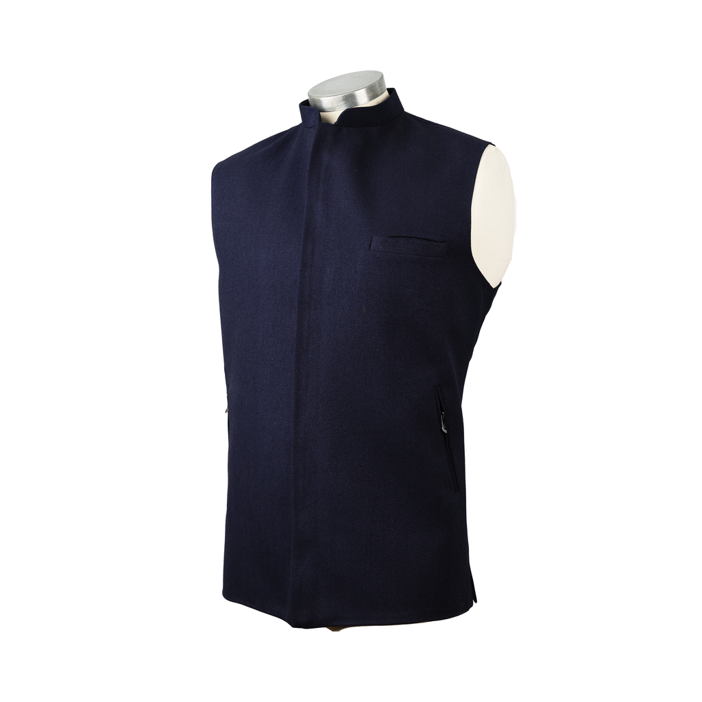 MODERN ZIP WAISTCOAT – MIDNIGHT NAVY