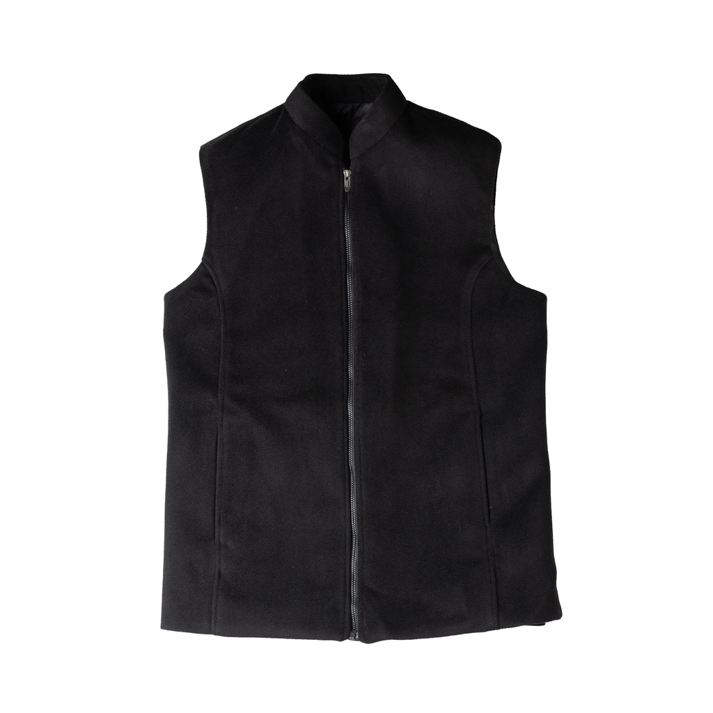 REFINED ARC PANEL WAISTCOAT – CLASSIC BLACK