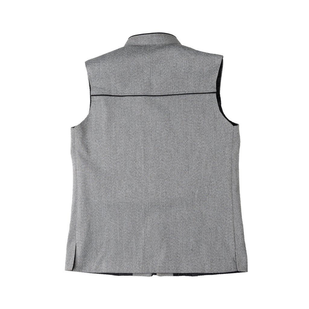 SCULPTED ZIP WAISTCOAT – ASH GREY