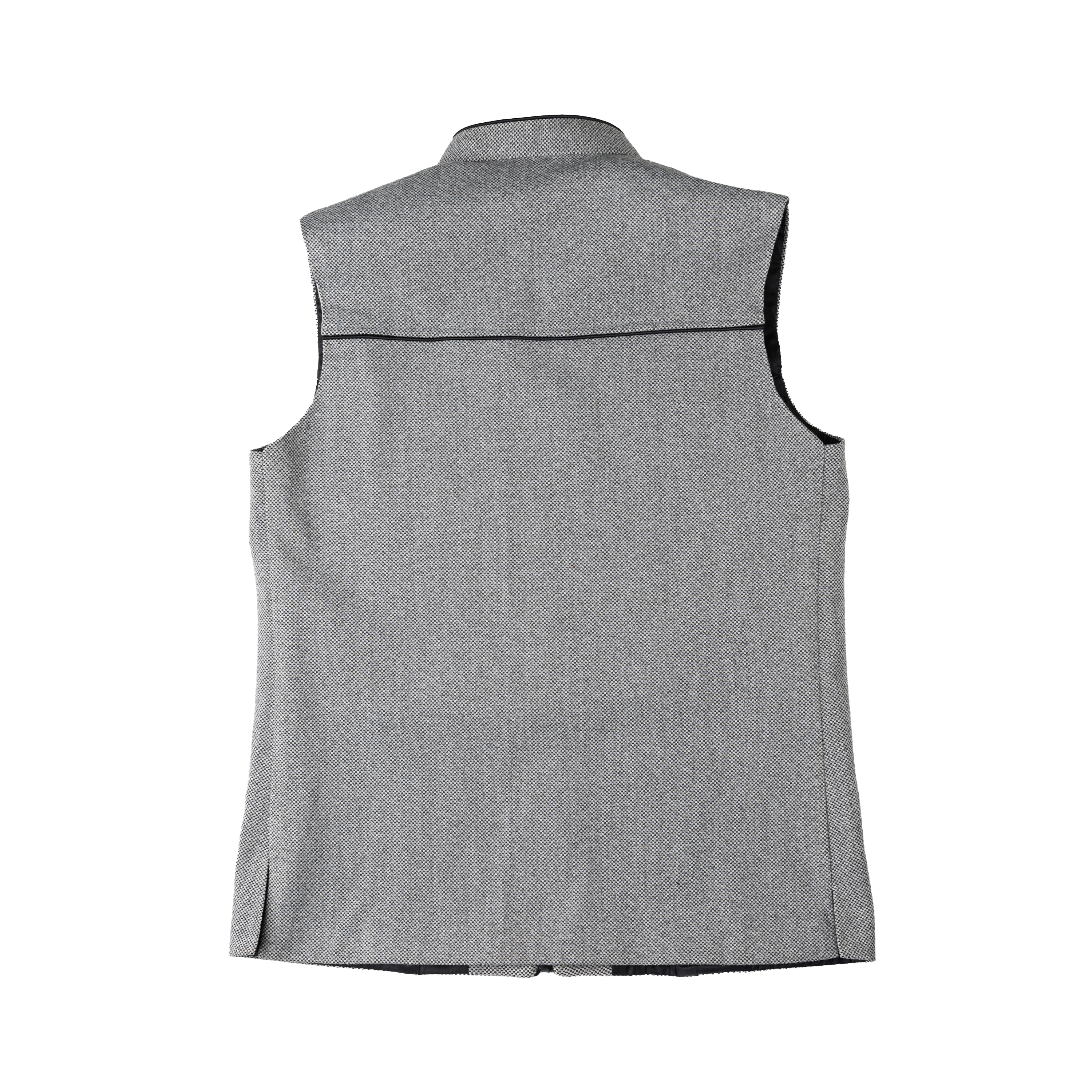 SCULPTED ZIP WAISTCOAT – ASH GREY