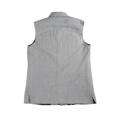 SHADOW YOKE ZIP WAISTCOAT – ASH GREY