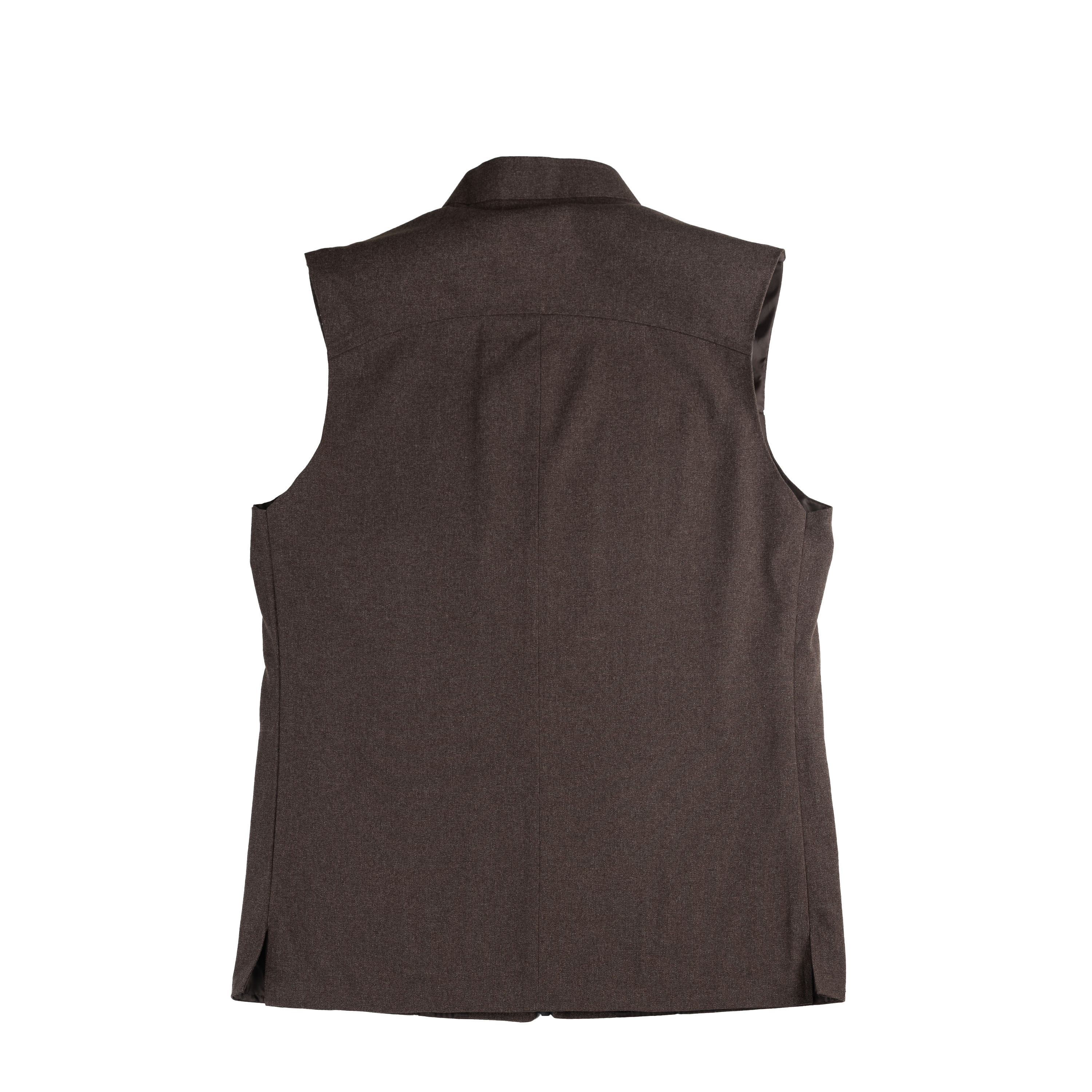 SHADOW YOKE ZIP WAISTCOAT – MOCHA BROWN