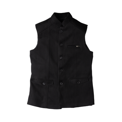 STRUCTURED TAILOR WAISTCOAT – CLASSIC BLACK