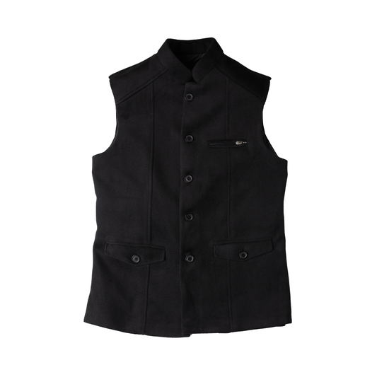 STRUCTURED TAILOR WAISTCOAT – CLASSIC BLACK
