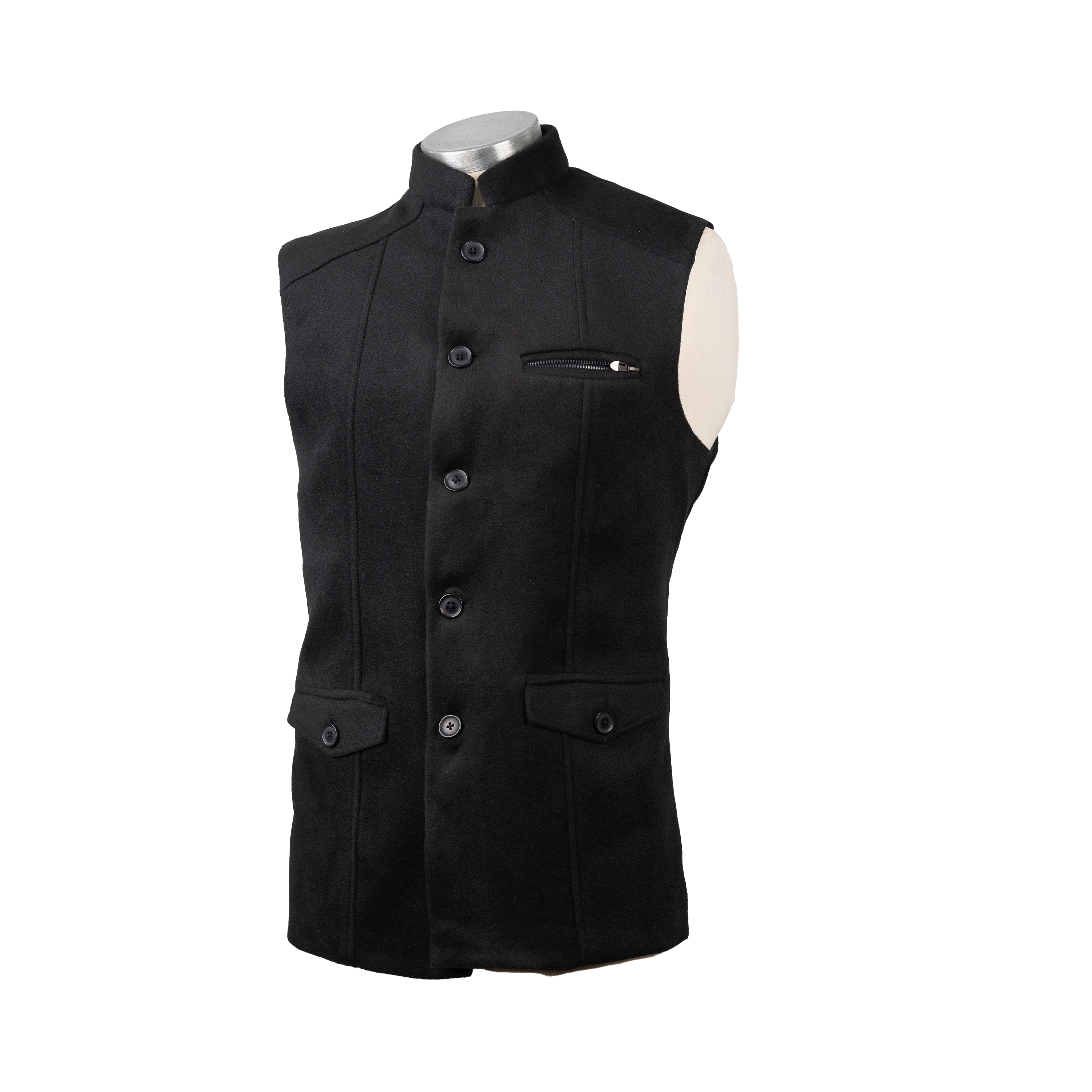 STRUCTURED TAILOR WAISTCOAT – CLASSIC BLACK