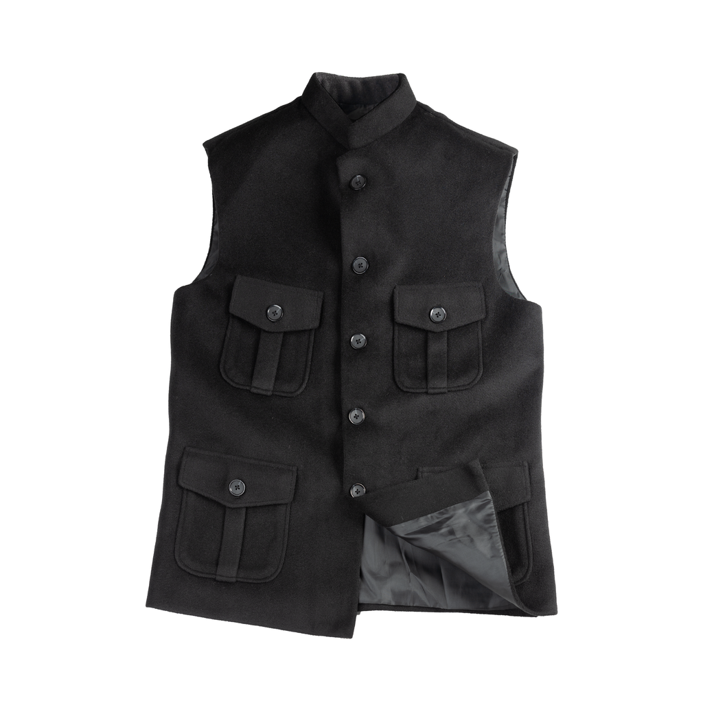 TRAVELER’S UTILITY WAISTCOAT – CLASSIC BLACK