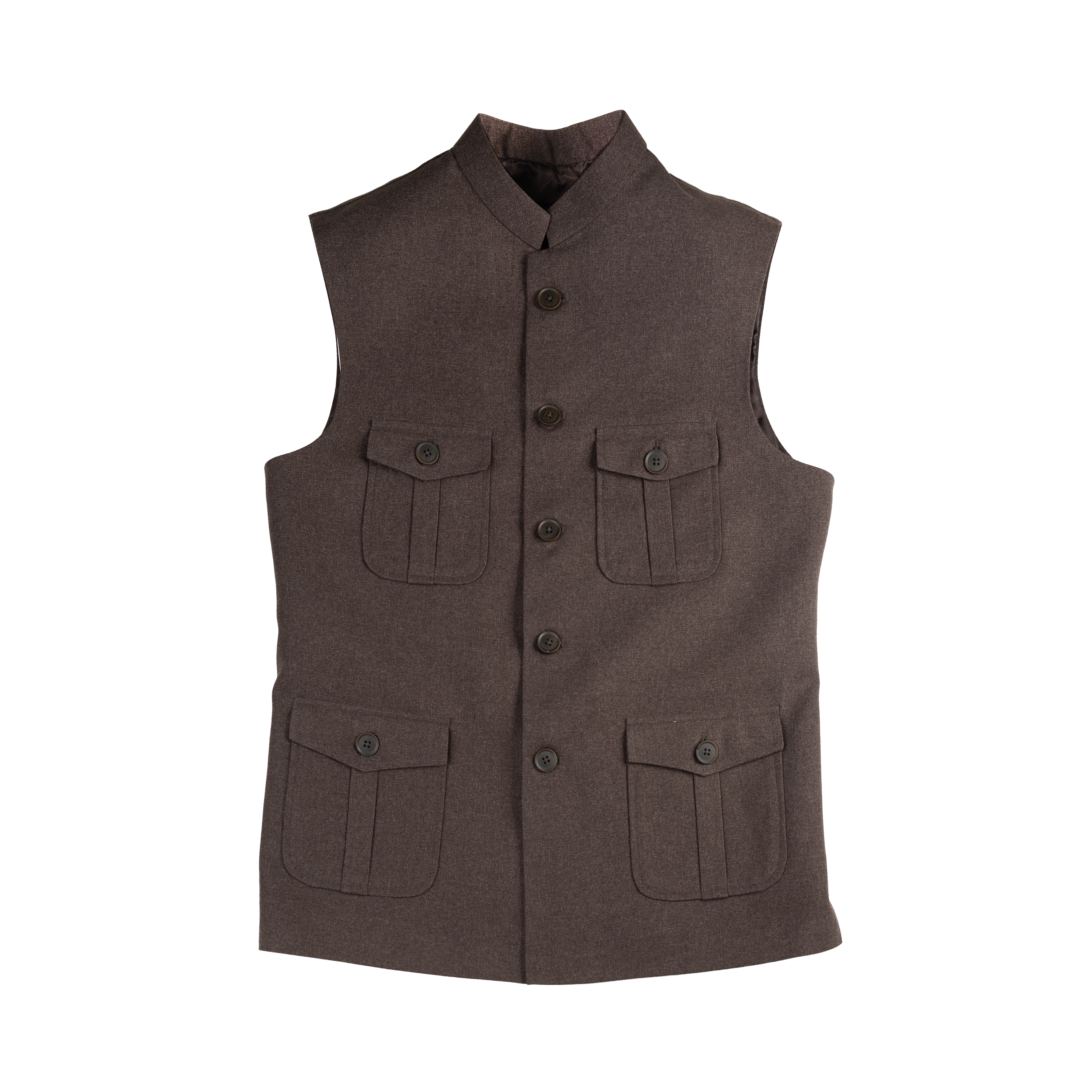 TRAVELER’S UTILITY WAISTCOAT – MOCHA BROWN